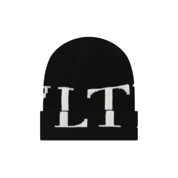 Valentino Vltn Logo Intarsia Beanie