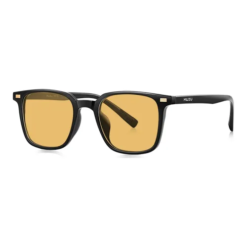 MUZU TR/Memory Plastic Square Sunglasses Unisex