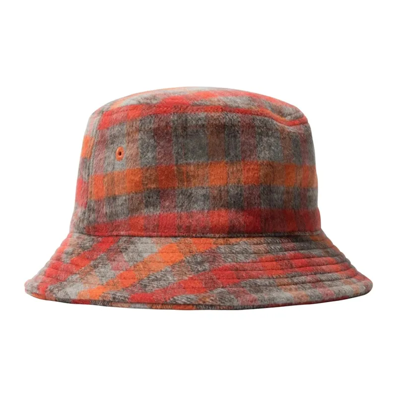 Stussy Brushed Plaid Bucket Hat-1