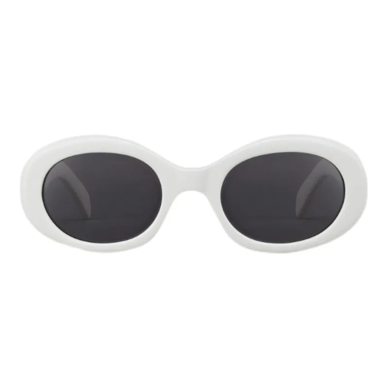 CELINE Triomphe 01 Sunglasses In Acetate White-1