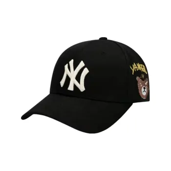 MLB Cotton Baseball Caps Unisex Black