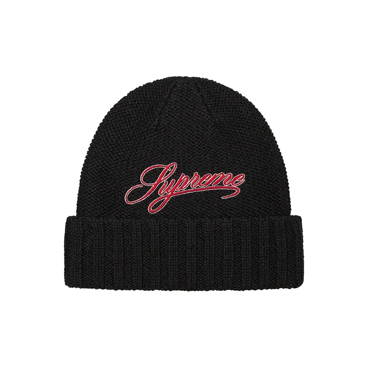 Supreme Script Logo Beanie-0