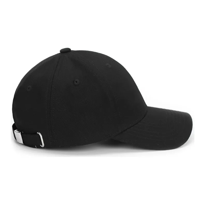 KENMO Cotton Baseball Caps Unisex Black/White-3
