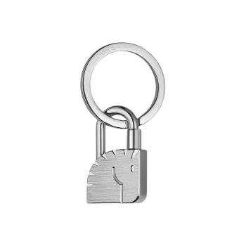 HERMES Cadenas Keychains Unisex Silver