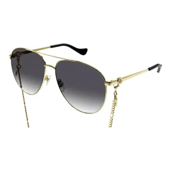 GUCCI Aviator Chain Sunglasses