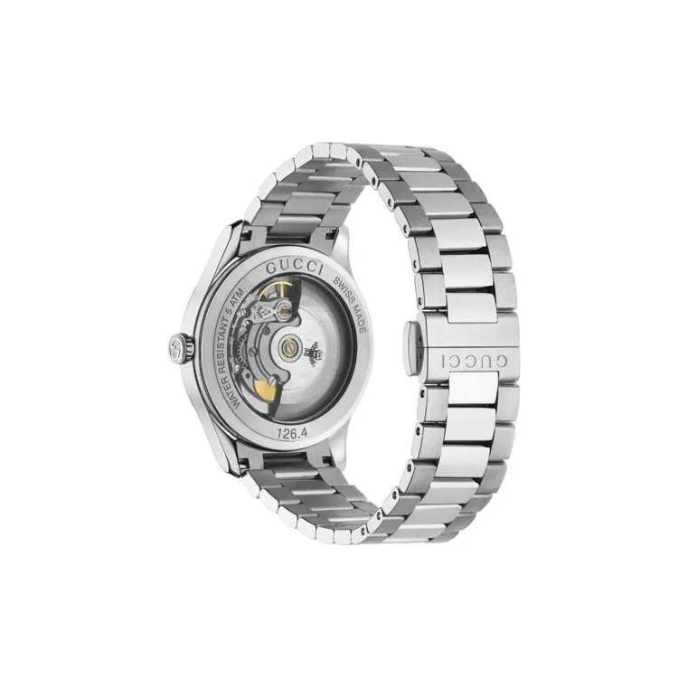 GUCCI G Timeless Collection Wrist Watch Automatic Mechanical Movement Stainless Steel Watchband Gold Dial Men's Watches-1