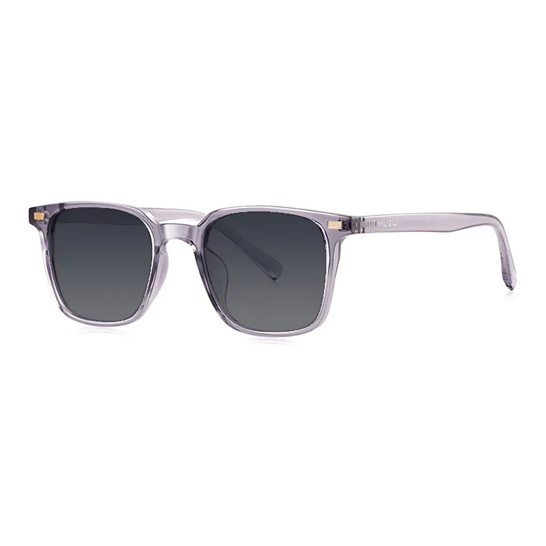 MUZU TR/Memory Plastic Square Sunglasses Unisex-6
