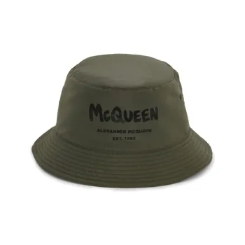 Alexander McQueen Bucket Hat Unisex Green