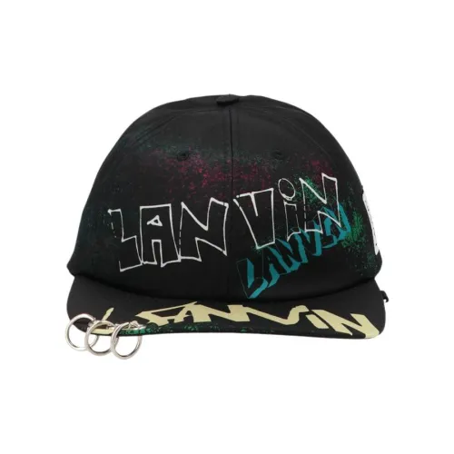 Lanvin Baseball Caps Unisex Black