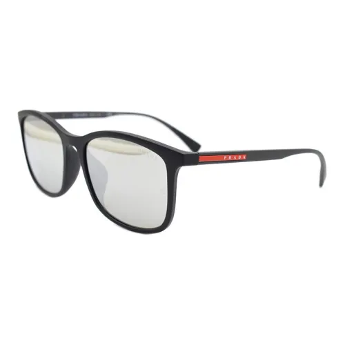 PRADA Sunglasses Men Black/Silver Mirror Finish