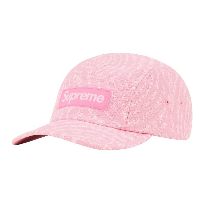 Supreme Circles Jacquard Denim Camp Cap Blue One Size - POIZON