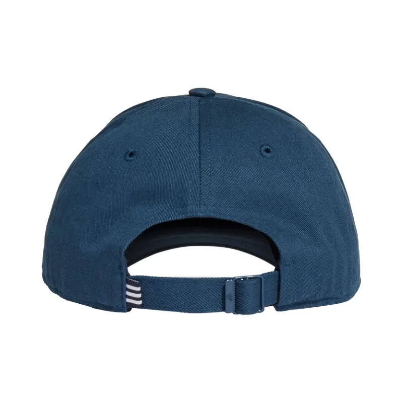 adidas Logo Cotton Baseball Cap Blue-2