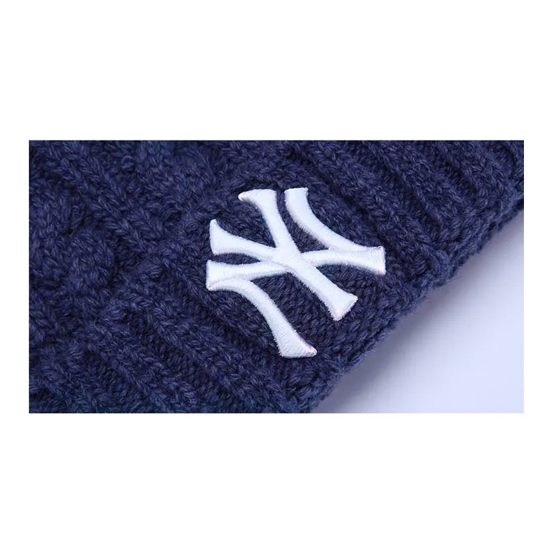 New Era Yarn Beanies Unisex Blue-2