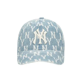MLB Cotton, Distressed Denim Baseball Caps Unisex Blue