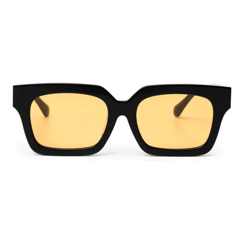 PLASTIC BRAIN Plate Frame Square Sunglasses Unisex-11