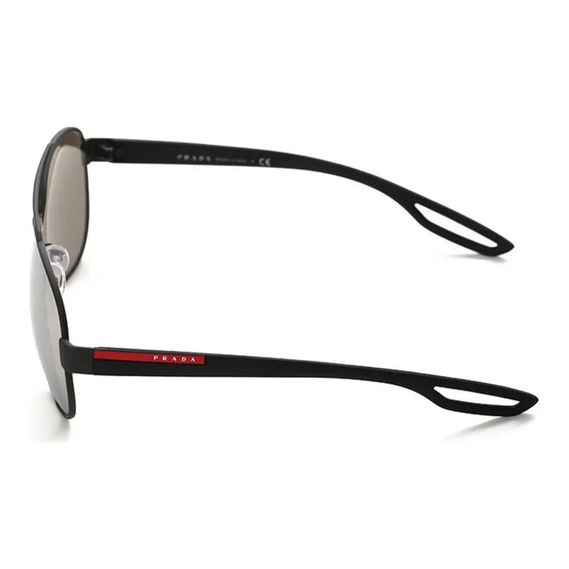 PRADA Sunglasses Men Dark Gray Frame With Light Gray Lens-2