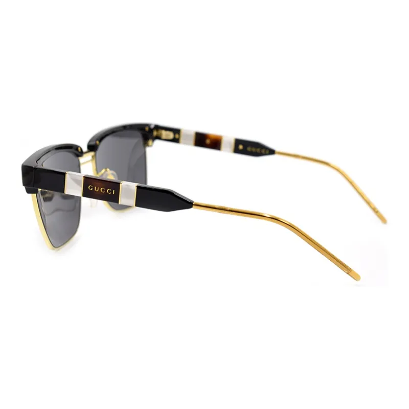 GUCCI Eyewear Half Rim Squared Sunglasses-2