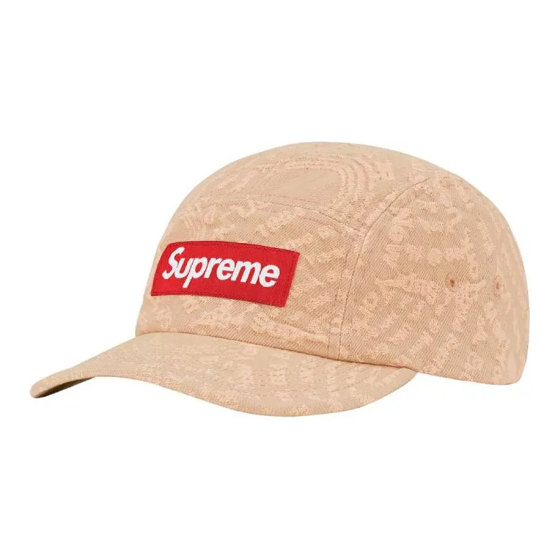 Supreme Leopard Corduroy Camp Cap-0