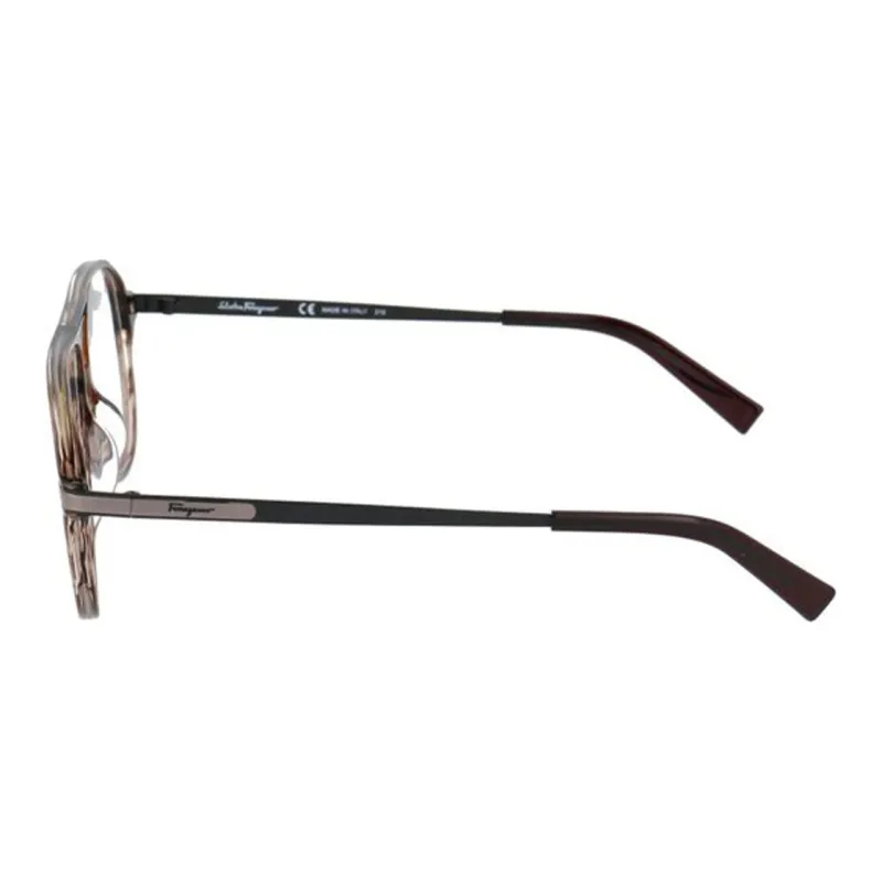 Ferragamo Eyeglass Frames Unisex Brown-2
