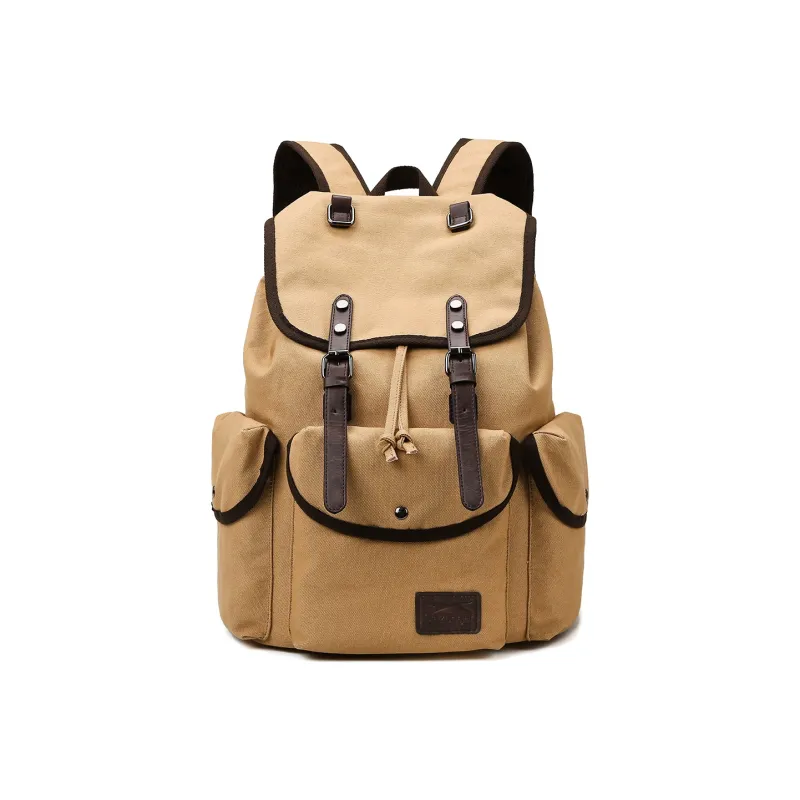 Slazenger Canvas Laptop Backpack Large Size Men's Cool Gray-7