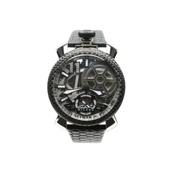GAGA GAGA Collection Wrist Watch Mechanical Movement Leather Watch Bands 48mm Cut-Out Dial Men's Watches 5515 NJD1SH0F