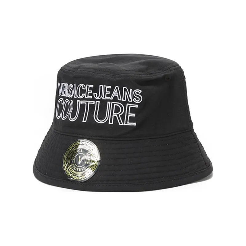 VERSACE JEANS COUTURE Bucket Hats Men Black White-1