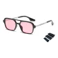 Black Frame with Pink Lens