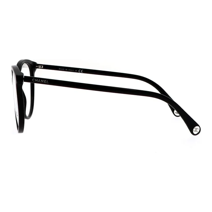 CHANEL Plate Frame Oval Eyeglass Frames Unisex-2