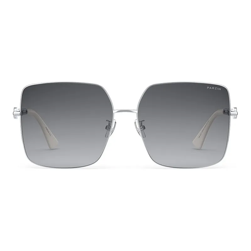 PARZIN Square Sunglasses Women's Fashion Logo Refined Correcting Sunglasses For Women's-8