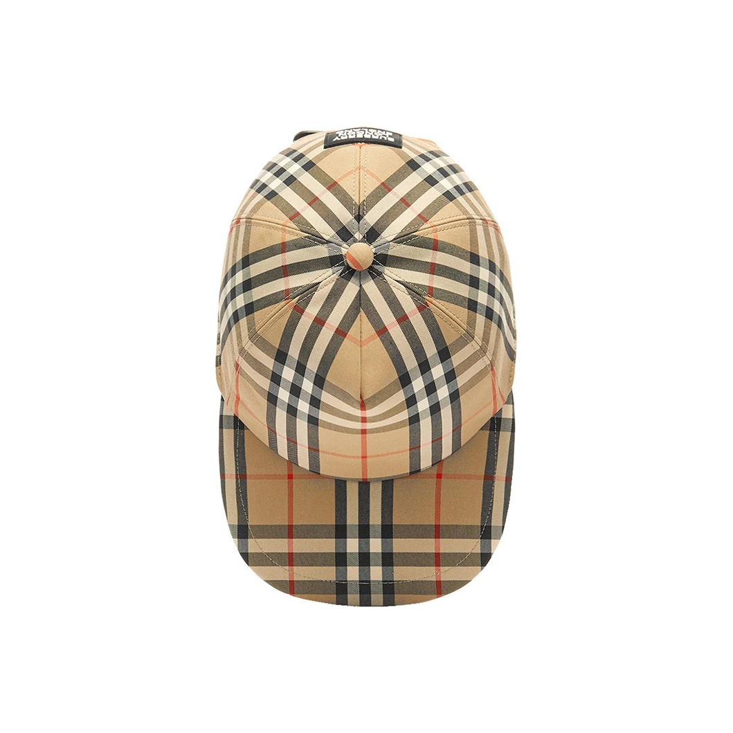 BURBERRY ブラウン キャップ サイズM Burberry Vintage Check Skip Cap Beige M Basic Packaging-Box