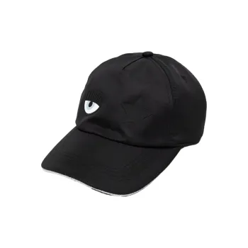 CHIARA FERRAGNI Eyelike motif Cotton Baseball Cap