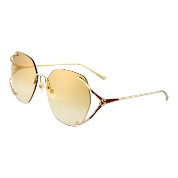 GUCCI Rimless Geometric Sunglasses