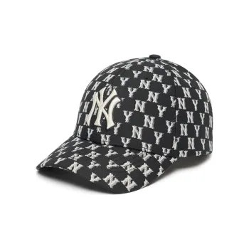 MLB MONOGRAM Reading Collection Polyester Baseball Caps Unisex Black