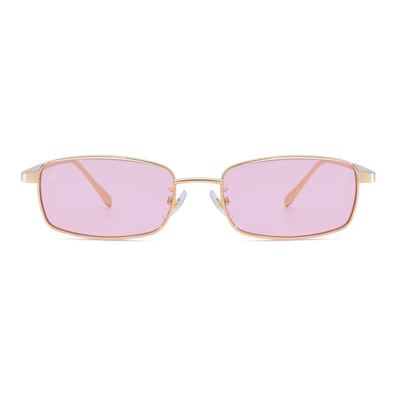 VEGOOS Stainless Steel Rectangular Sunglasses Unisex-8