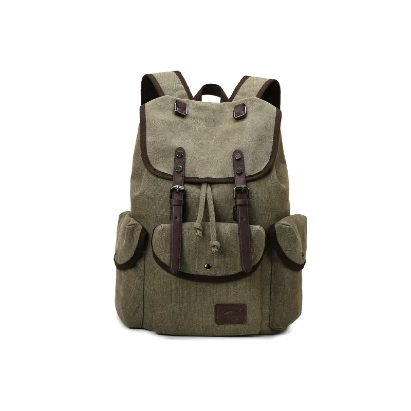 Slazenger Canvas Laptop Backpack Large Size Men's Cool Gray-12