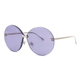 Bright Gold Frame with Pink Purple Lenses