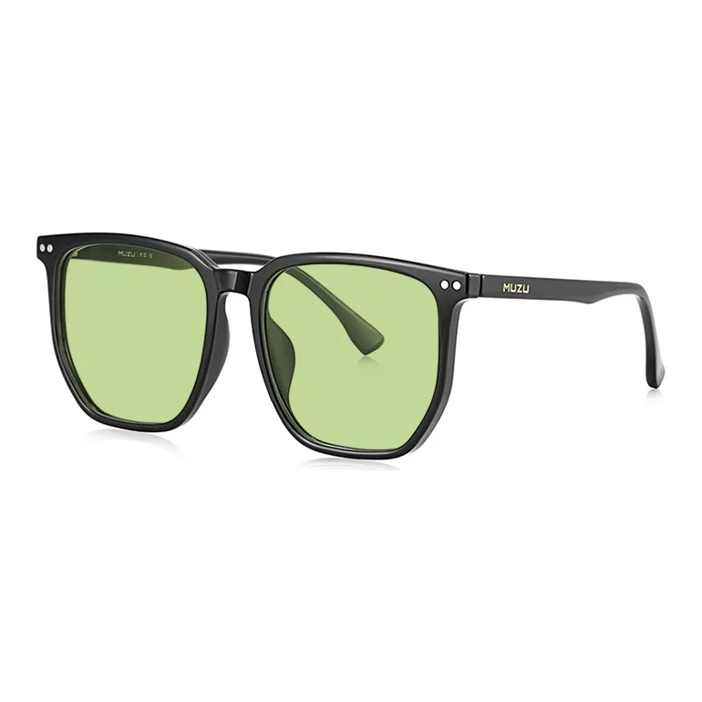 MUZU TR/Memory Plastic Irregular Shape Sunglasses Unisex-1