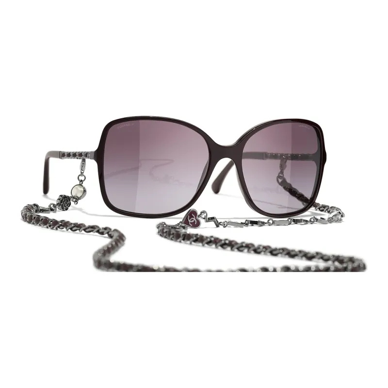 CHANEL Sunglasses Unisex Red-0
