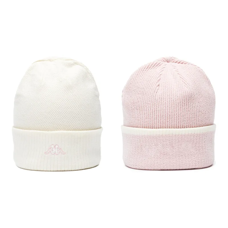 Kappa Beanie Unisex Pink/White Two Tone/Black/Gray Two Tone-0