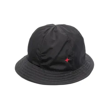 STONE ISLAND Bucket Hats Unisex Black