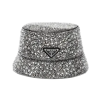 PRADA Bucket Hats Unisex Silver