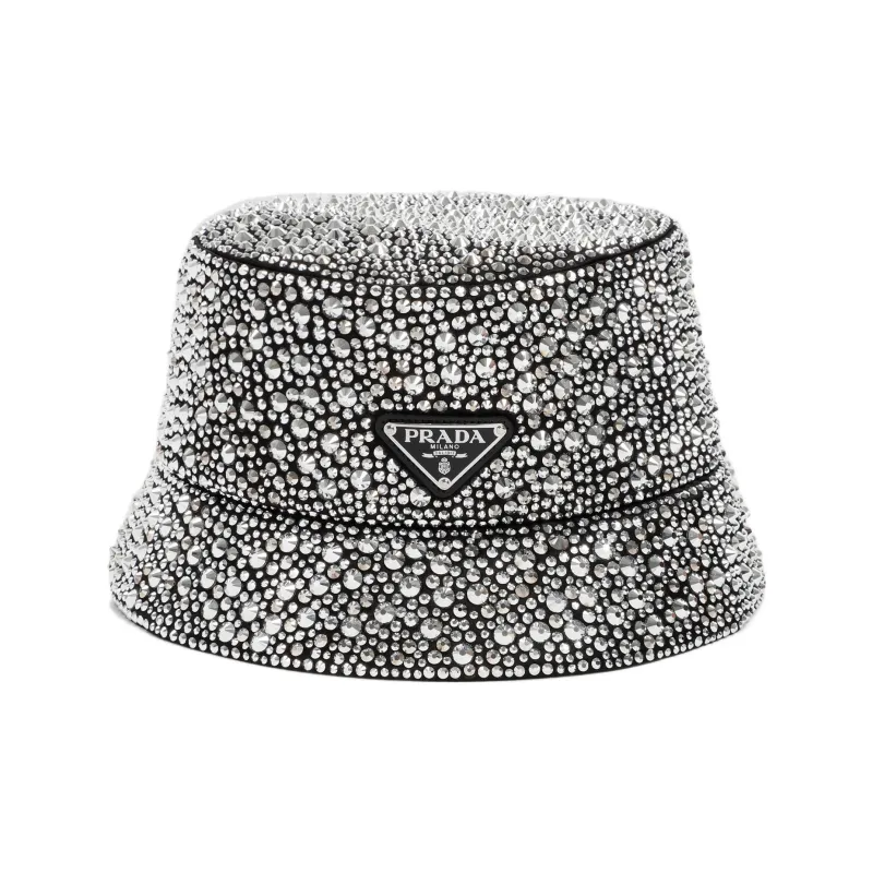 PRADA Bucket Hats Unisex Silver-0
