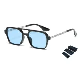 Black Frame with Blue Lens