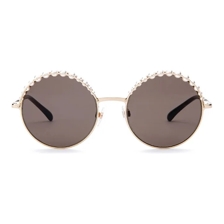 CHANEL Alloy Round Sunglasses Women's-0