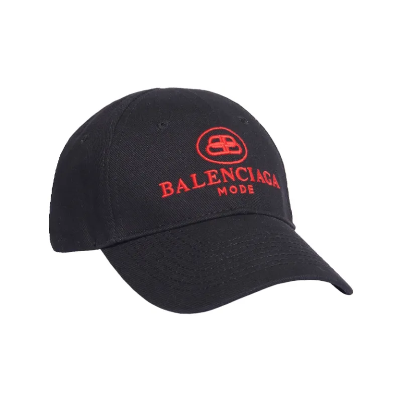 Balenciaga Embroidered Cotton Twill Baseball Hat-1