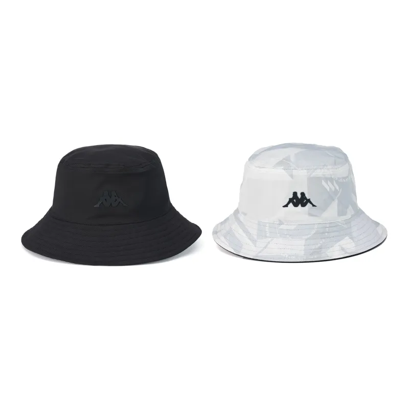 Kappa Bucket Hat Unisex Black White Reversible Wearable-0