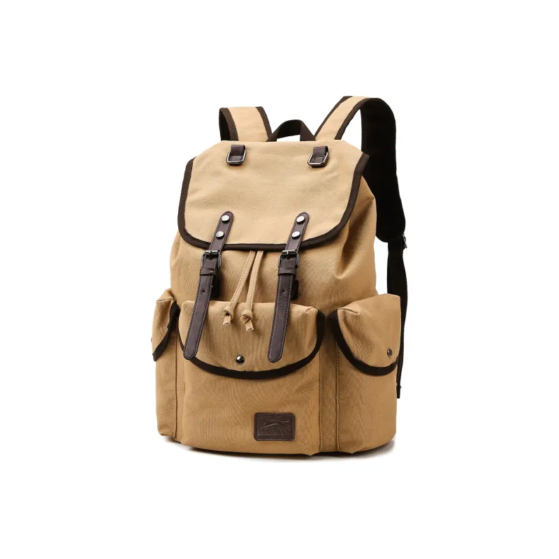 Slazenger Canvas Laptop Backpack Large Size Men's Cool Gray-6