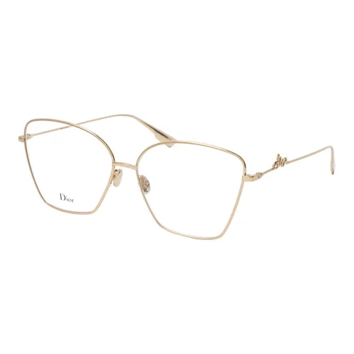 DIOR Eyeglass Frames Unisex Gold