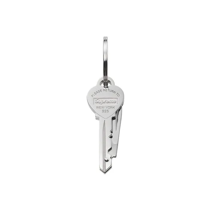Supreme Keychains Unisex Silver-1