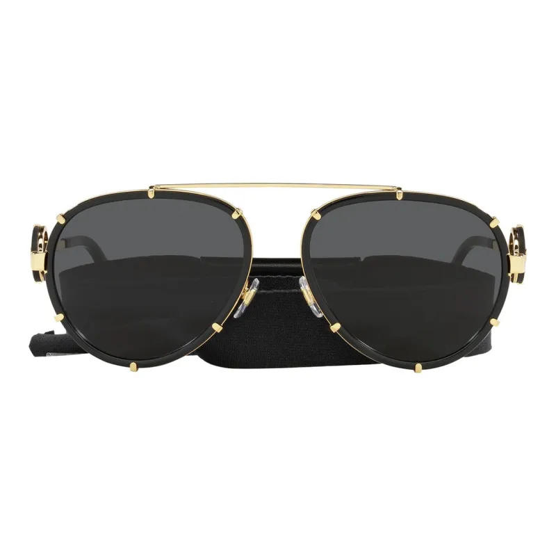 VERSACE Aviator Frame Sunglasses-1